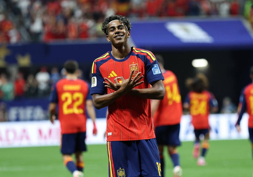 Lamine Yamal,  craque de 19 anos da Espanha  e do Barcelona (Imago)