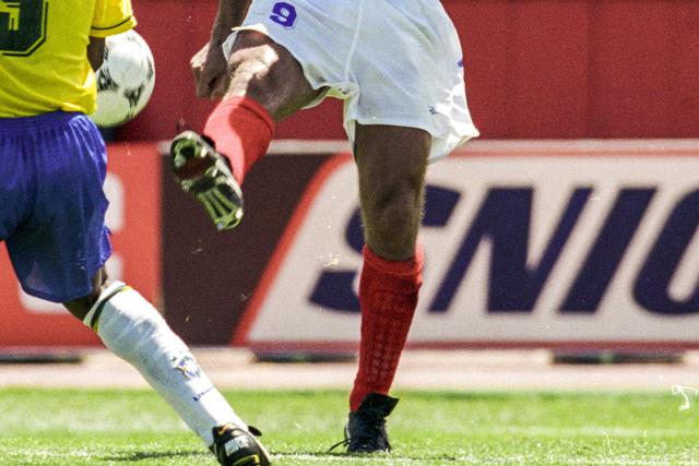 Oleg Salenko durante o Mundial realizado nos Estados Unidos em 1994