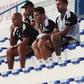 Pepa e elementos da equipa técnica, incluindo o antigo jogador Miguel Lopes - Foto: Estrela da Amadora SAD