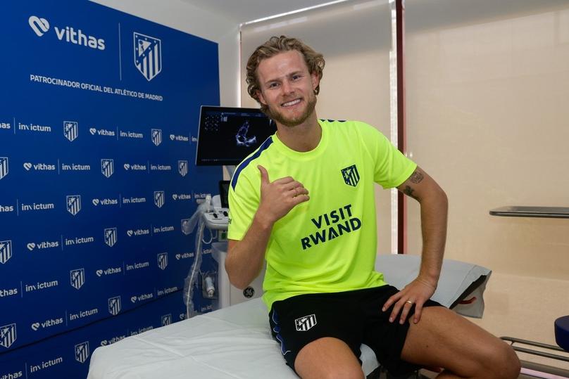 Morten Hjulmand foi oficializado este sábado como novo jogador do Atl. Madrid - Foto: Atletico Madrid