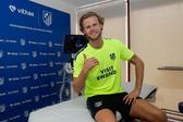 Morten Hjulmand foi oficializado este sábado como novo jogador do Atl. Madrid - Foto: Atletico Madrid