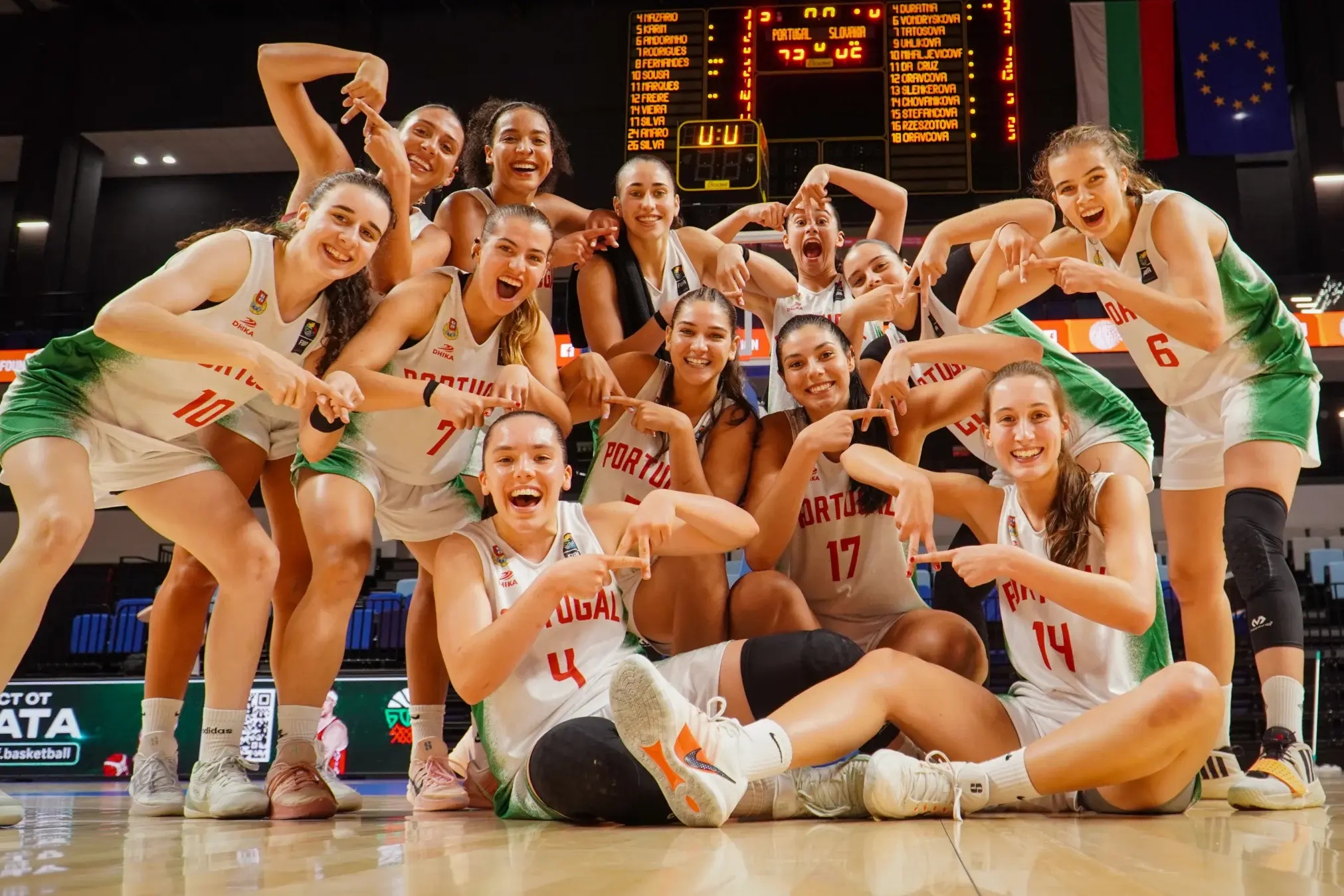 Seleção de sub-20 vai lutar pelo título europeu da Divisão B, em Samokov, na Bulgária       Fotografia FIBA
