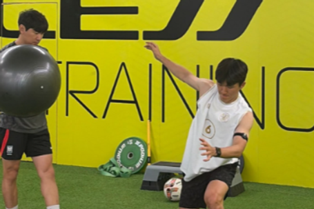 Hwang In-beom no centro de alta performance que frequenta, em Guri - Foto: Airless Lab