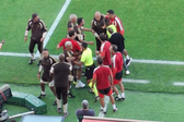 Confusão entre Leonardo Jardim e o banco do Benfica (Foto: A BOLA)