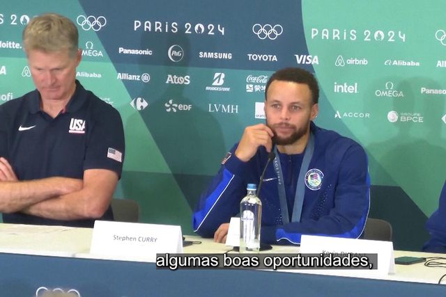 «Steph Curry mereceu isto»: base foi a maior figura da Dream Team norte-americana em Paris
