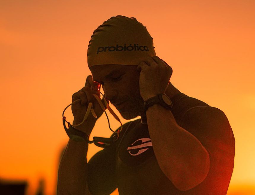 Diego completou a vertente 70.3 no Rio de Janeiro (probioticaoficial/Diego)