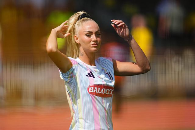 Alisha Lehmann na pré-época 2025/2026 ao serviço da Juventus Foto: IMAGO