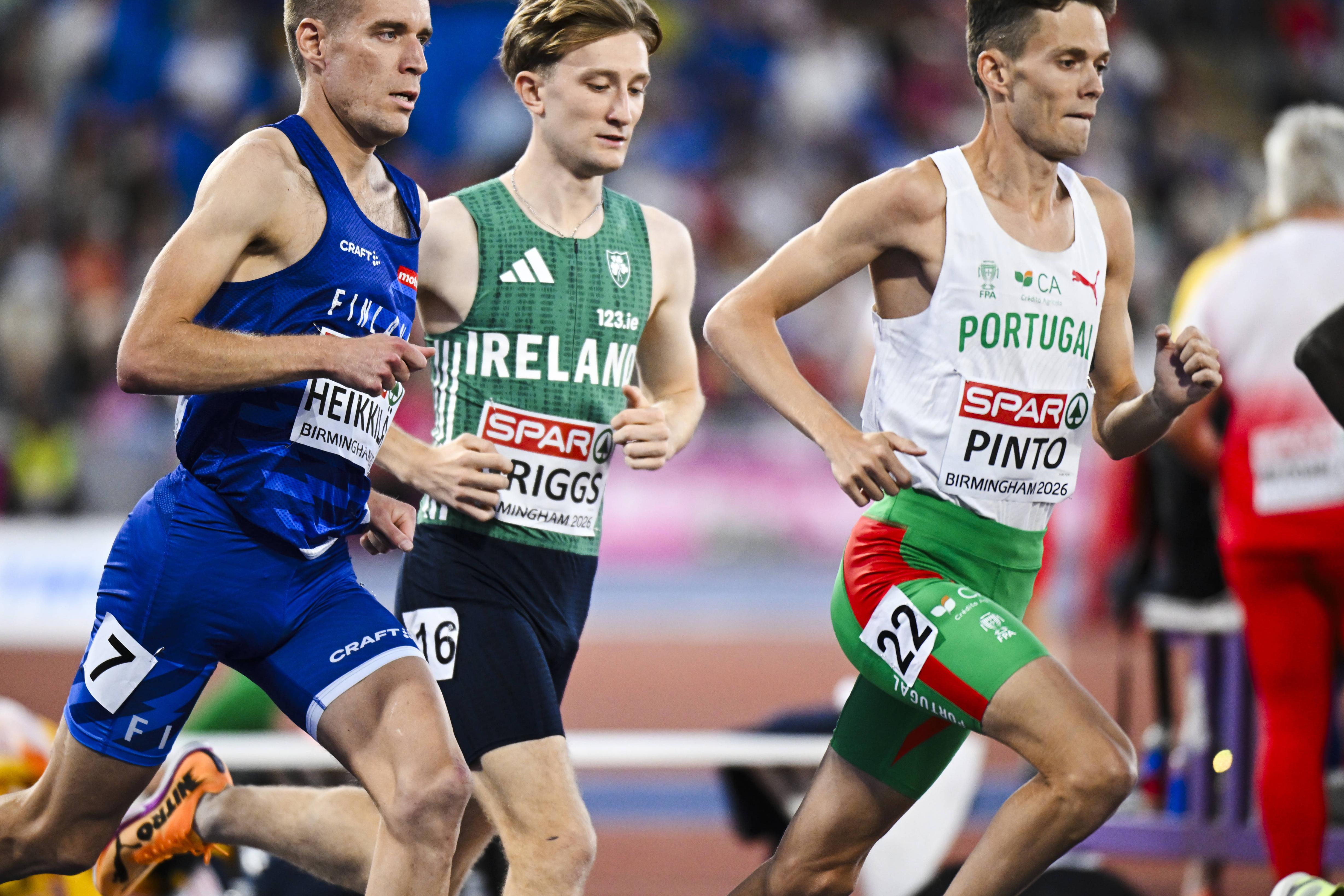 José Carlos Pinto na corrida dos 5 mil metros nos Europeus de Birmingham 2026. IMAGO