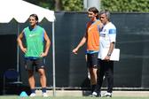 Chivu (atual treinador do Inter), Ibrahimovic e Mourinho