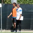 Chivu (atual treinador do Inter), Ibrahimovic e Mourinho