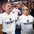 Luis Enrique com Luís Campos, dois dos rostos do sucesso do PSG