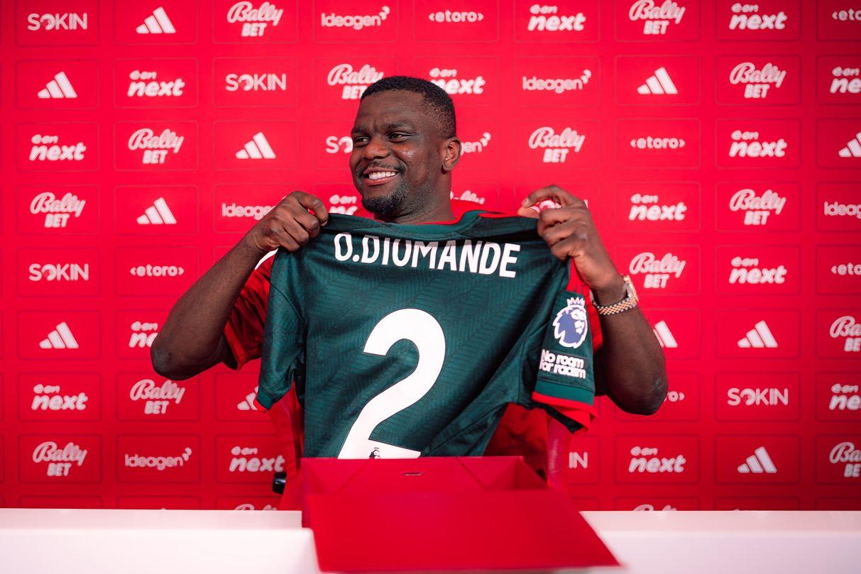 Ousmane Diomande é o novo 2 do Nottingham Forest