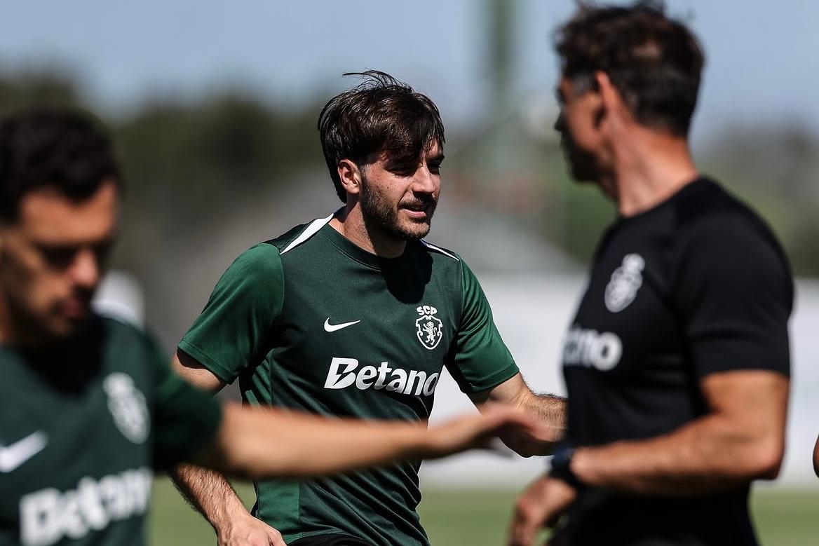 Fotis Ioannidis continua a dividir-se entre o ginásio e o relvado (Foto Sporting CP)
