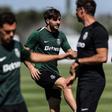 Fotis Ioannidis continua a dividir-se entre o ginásio e o relvado (Foto Sporting CP)