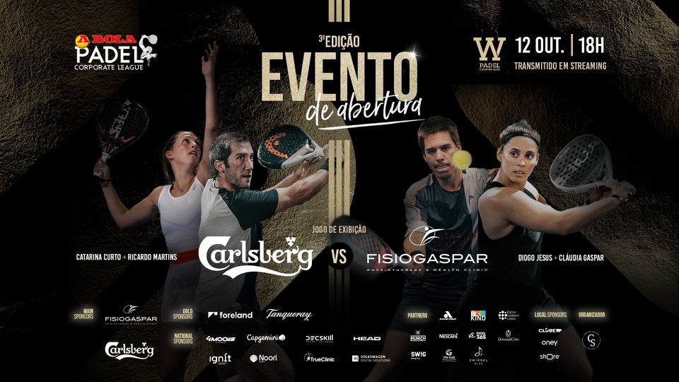 Jogo de exibição assinala arranque da 3.ª edição da A Bola Padel Corporate League