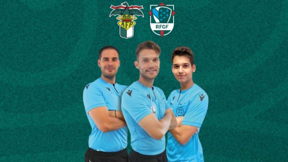 Histórico: jogo da AF Porto com trio de arbitragem galego