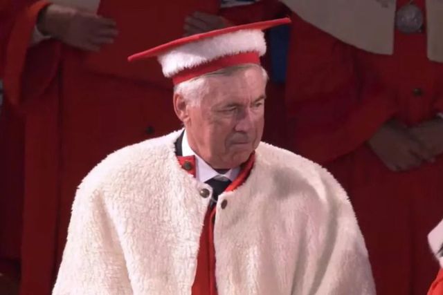 Dá título 'honoris causa' a Ancelotti e 'confirma' seleção do Brasil