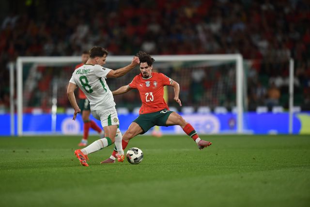 Vitinha em ação no jogo de Portugal frente à Irlanda - Foto: Miguel Nunes