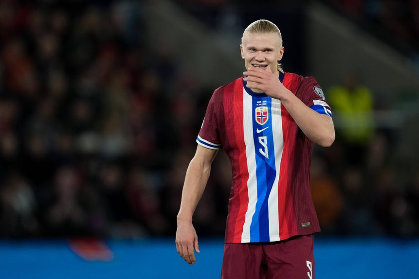 Erling Haaland chegou aos 51 golos pela Noruega na 46.ª internacionalização - Foto: IMAGO