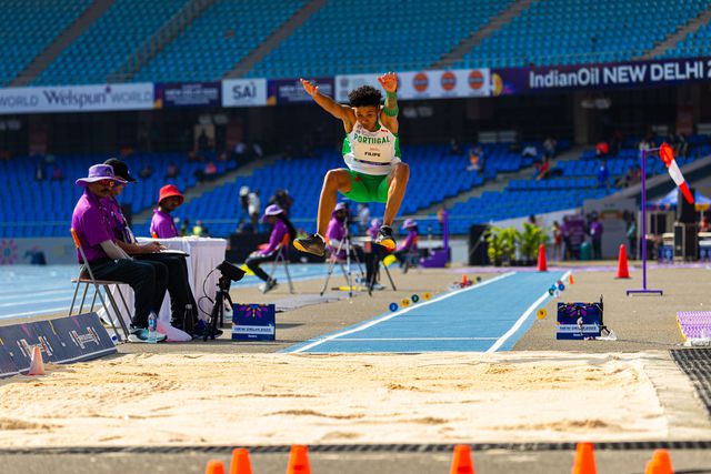 Ana Filipe conquistou o ouro no triplo salto na Austrália. Luís Franco/CPP
