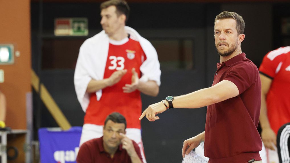 O treinador da equipa de voleibol masculino do Benfica, Marcel Matz, 2025. Foto SL Benfica