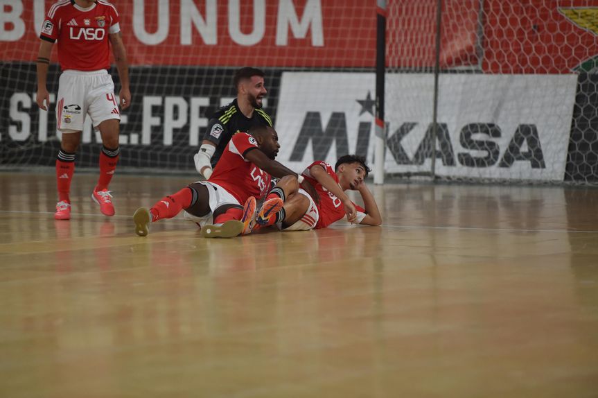 O Benfica superiorizou-se ao Sporting no dérbi pela primeira volta da fase regular da Liga de futsal - Foto: Miguel Nunes