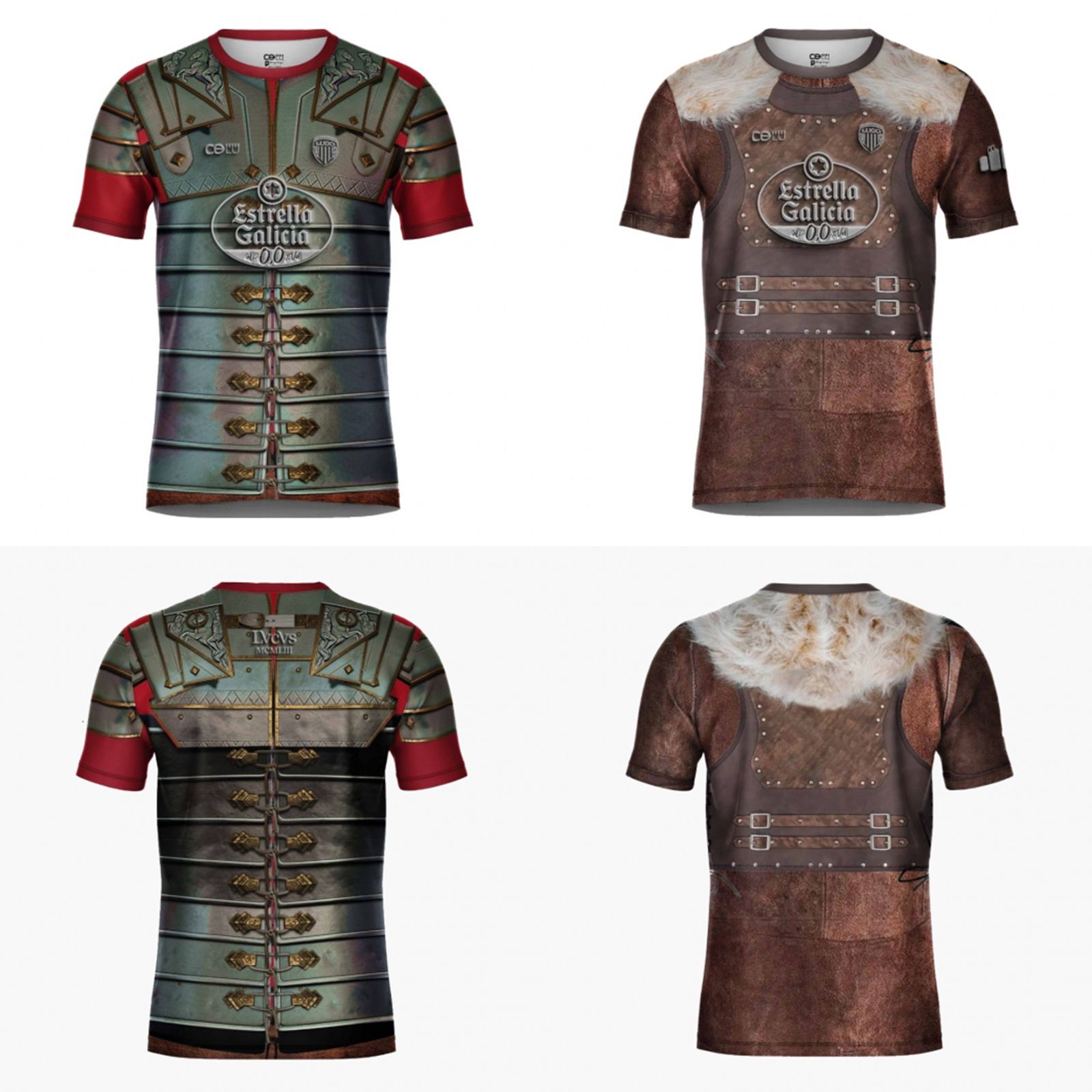 As camisolas do Lugo evocam o festival Arde Lucus, em que são recriadas as origens romanas da cidade