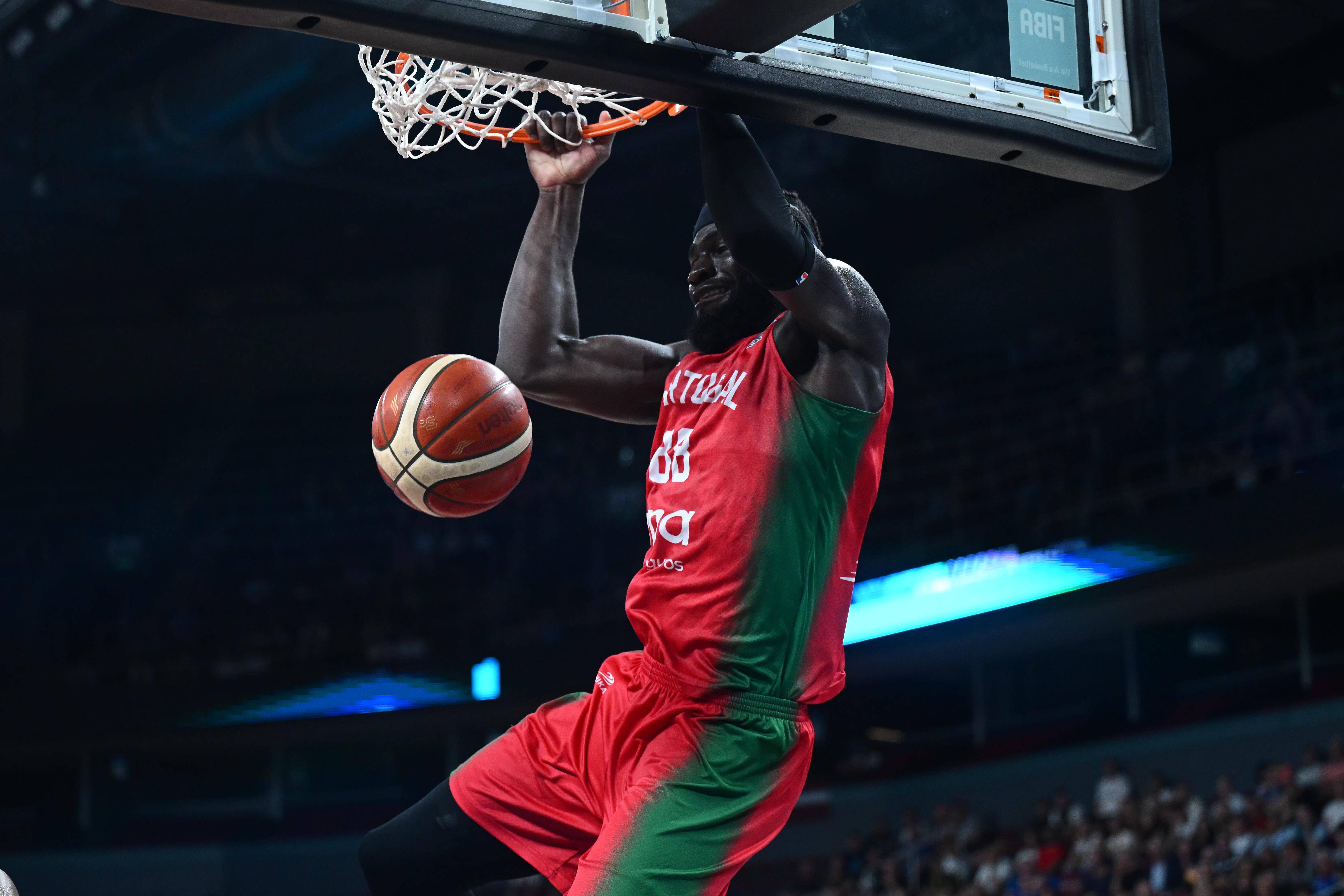Neemias Queta, jogador da Seleção Nacional, no Eurobasket 2025, onde Portugal participou. IMAGO