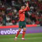 Cristiano Ronaldo aplaude os companheiros no jogo de Portugal frente à Irlanda (Miguel Nunes)