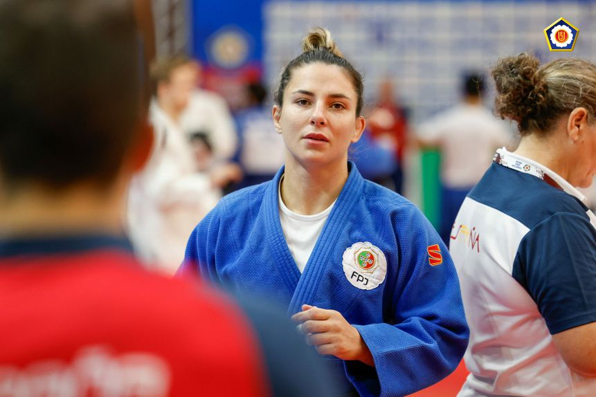 Bárbara Timo está de volta três meses depois e conquistou ouro em Málaga. Foto EJU