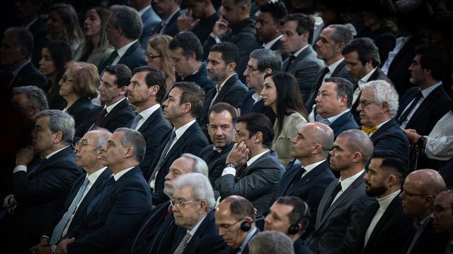 André Villas-Boas (FC Porto), António Salvador (SC Braga), Frederico Varandas (Sporting) e Rui Costa (Benfica), tão perto e tão longe... Foto: André Carvalho