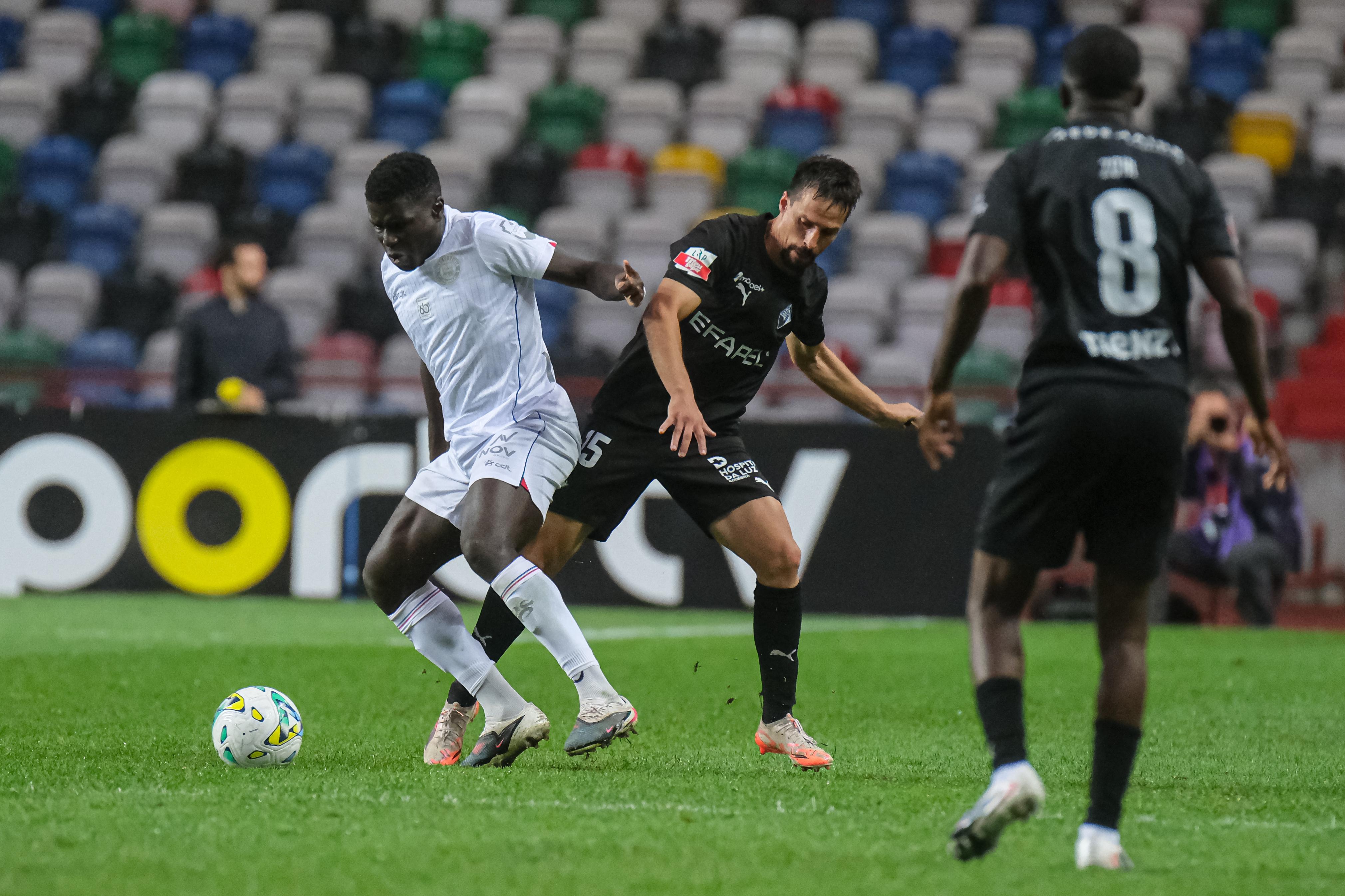 Académica foi superior à UD Leiria, na 7.ª jornada da Liga 2, e levou os três pontos para Coimbra — Foto: UD Leiria