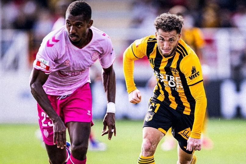 Léo Alaba e Paulité lutam pela posse de bola - Foto: Liga Portugal