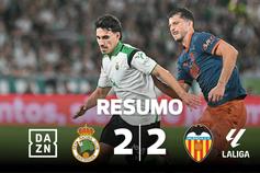 Empate em Santander e o Valência a passar mal em Espanha (resumo)