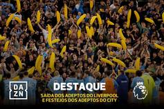 Da euforia ao silêncio: adeptos do Liverpool deixam Anfield antes do apito final