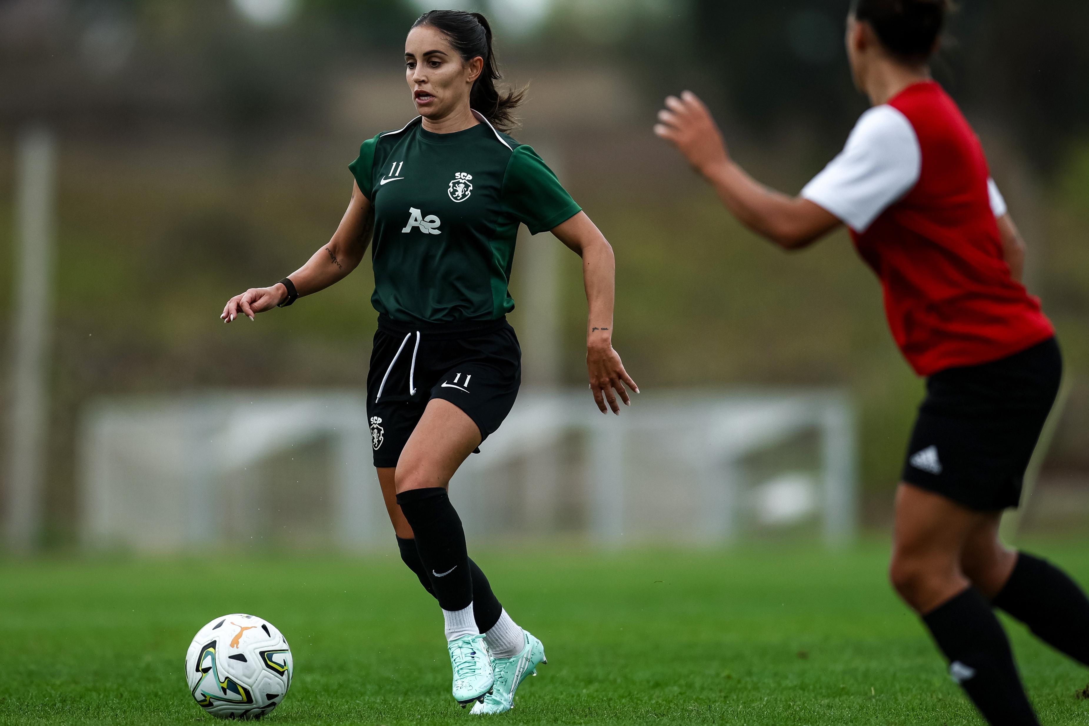Brenda Pérez em ação em Palmela - Foto: SPORTING CP
