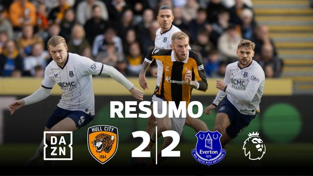 Quatro golos na segunda parte e empate entre Hull City e Everton (resumo)