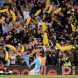 Adeptos do City levaram bananas insufláveis para Anfield