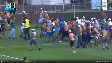 Futebol ou boxe? Violentos confrontos entre adeptos no Coritiba-Cruzeiro (vídeo)