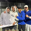 Fora da seleção, Mbappé aproveita para jogar padel e FC com ex-colegas