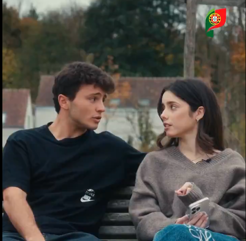 João Neves e Madalena Aragão na campanha do Governo Português