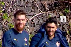 Bruno Fernandes, José Sá e Rui Silva no apoio à Seleção feminina sub-16