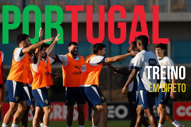 Siga em direto o treino da Seleção