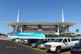 Hard Rock Stadium em Miami durante a Super Bowl