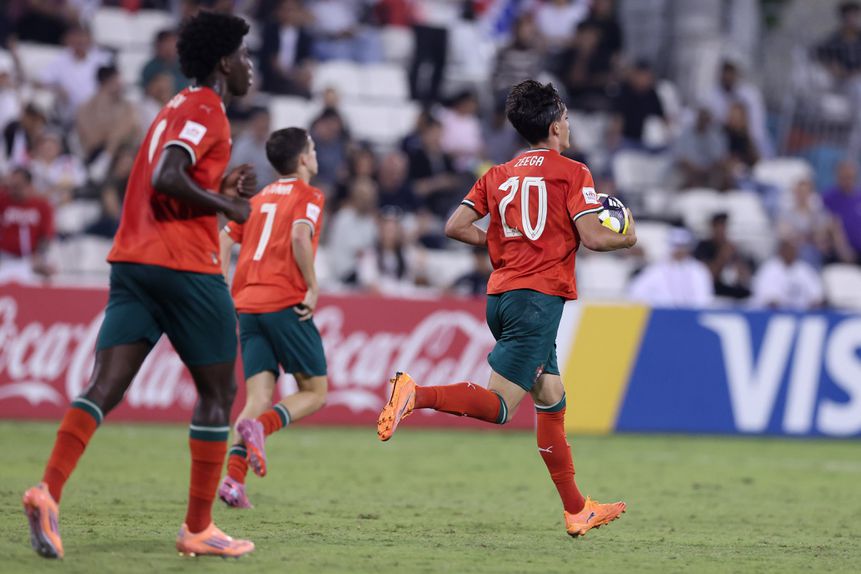 Zeega, autor do único golo de Portugal na derrota com o Japão no Mundial sub-17 - Foto: FPF