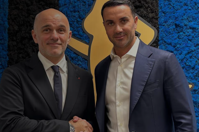 Raffaele Palladino (à direita) assume funções - Foto: Atalanta