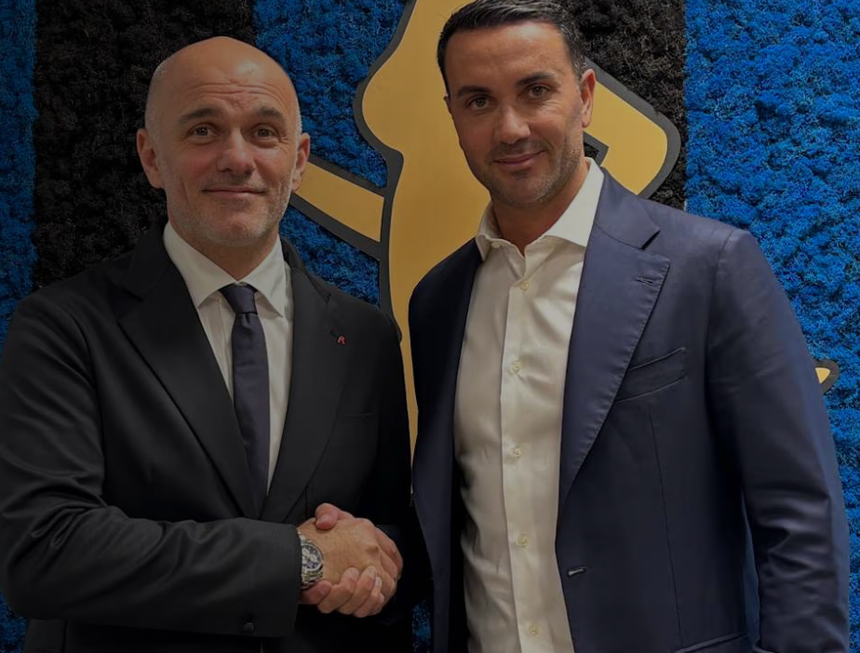 Raffaele Palladino (à direita) assume funções - Foto: Atalanta