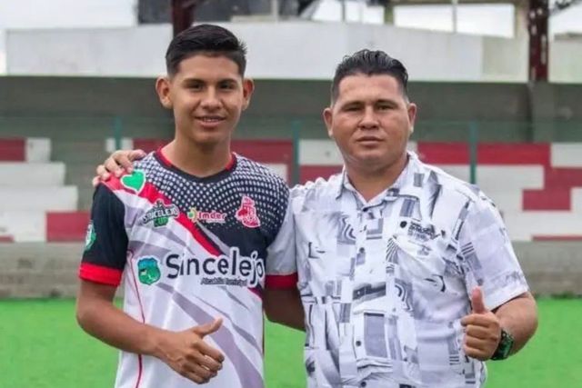 Joel David López Solano, jovem promessa colombiana, e o pai morreram afogados - Foto: @directfutbolec/X