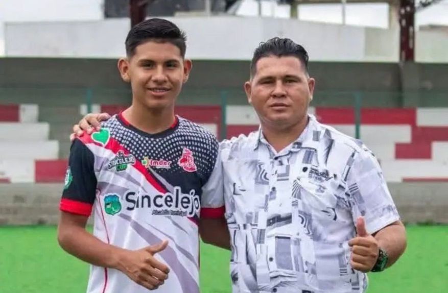 Joel David López Solano, jovem promessa colombiana, e o pai morreram afogados - Foto: @directfutbolec/X