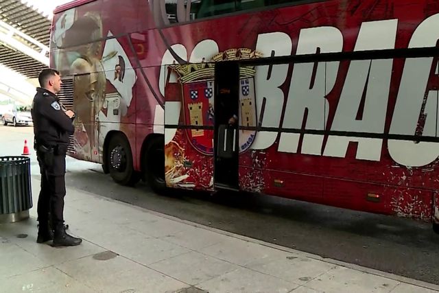 A partida do SC Braga para Nápoles